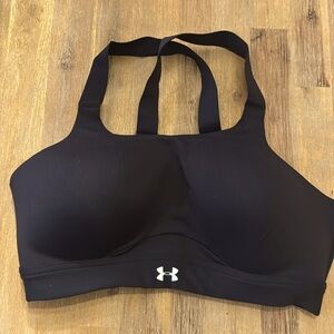 Under Armour high support black sports bra size 36D